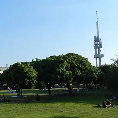 Sunny Family In Zizkov Lägenhet